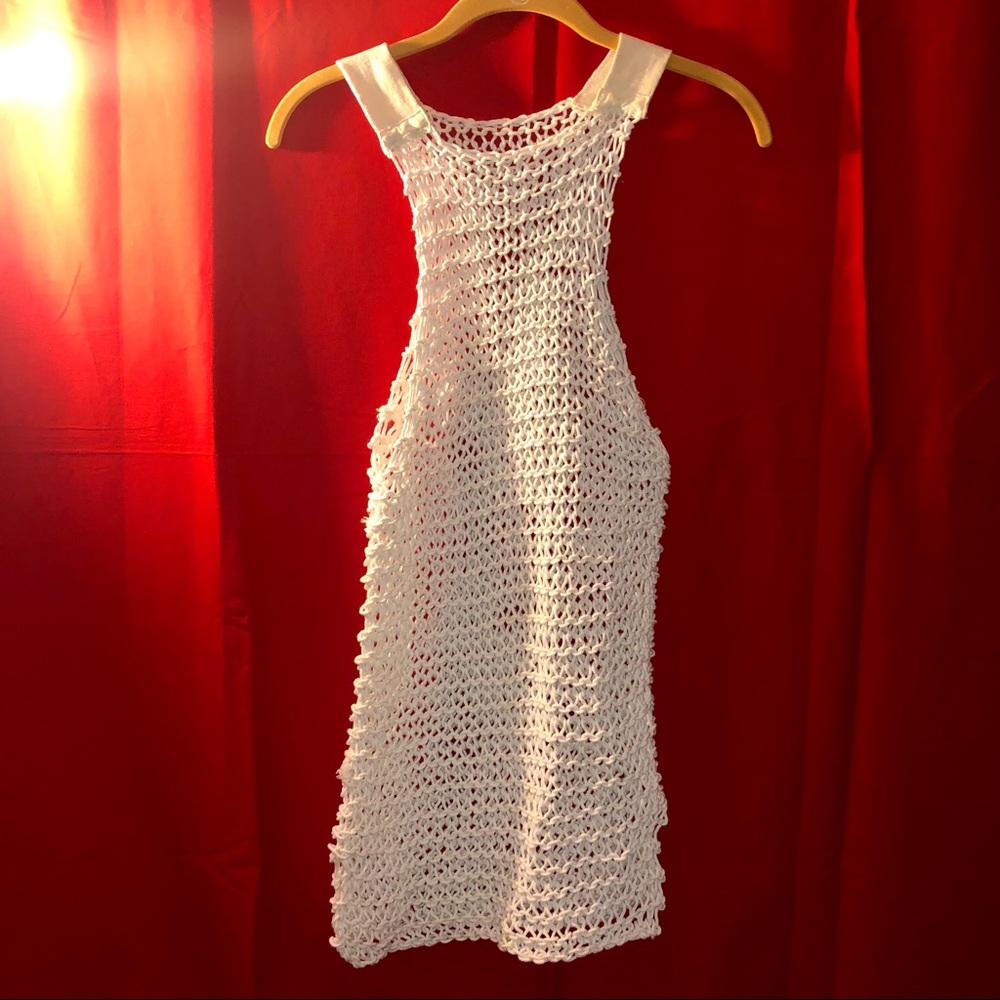 White Crochet Top